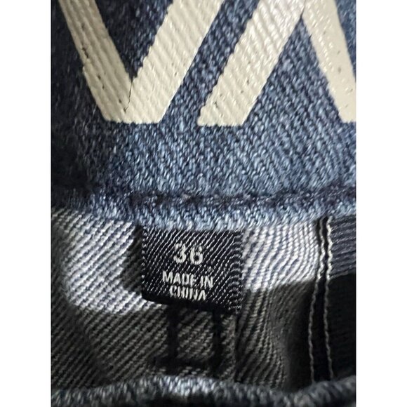 RVCA Chev Mens 36 x 31 Dark Wash Denim Straight Leg Jeans - Picture 2 of 4